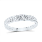 10K White Gold Diamond Trio Ring Set 3/8 Cttw - Splendid Jewellery