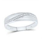 10K White Gold Diamond Trio Ring Set 5/8 Cttw - Splendid Jewellery