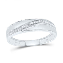 Load image into Gallery viewer, 10K White Gold Diamond Trio Ring Set 5/8 Cttw - Splendid Jewellery