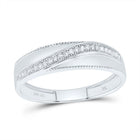 10K White Gold Diamond Trio Ring Set 5/8 Cttw - Splendid Jewellery
