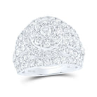 10K White Gold Round Diamond Engagement Ring 4 Cttw - Splendid Jewellery
