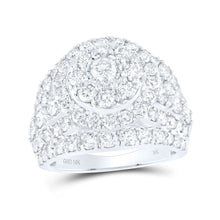 Load image into Gallery viewer, 10K White Gold Round Diamond Engagement Ring 4 Cttw - Splendid Jewellery