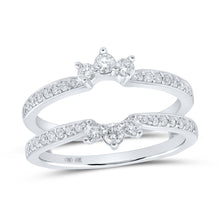 Load image into Gallery viewer, 10K White Gold Round Diamond Enhancer Ring 1/2 Cttw - Splendid Jewellery