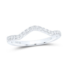Load image into Gallery viewer, 10K White Gold Round Diamond Enhancer Ring 1/5 Cttw - Splendid Jewellery
