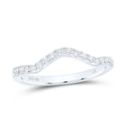 10K White Gold Round Diamond Enhancer Ring 1/5 Cttw - Splendid Jewellery