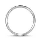10K White Gold Round Diamond Men's Wedding Band Ring 1 Cttw - Splendid Jewellery