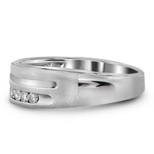 Load image into Gallery viewer, 10K White Gold Round Diamond Men's Wedding Band Ring 1 Cttw - Splendid Jewellery