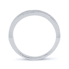 10K White Gold Round Diamond Men's Wedding Band Ring 1/2 Cttw - Splendid Jewellery