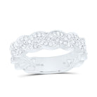 10K White Gold Round Diamond Ring 1/3 Cttw - Splendid Jewellery