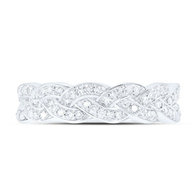 10K White Gold Round Diamond Ring 1/3 Cttw - Splendid Jewellery