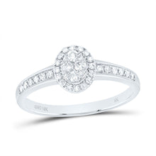 Load image into Gallery viewer, 10K White Gold Round Diamond Ring 1/4 Cttw - Splendid Jewellery