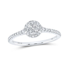 Load image into Gallery viewer, 10K White Gold Round Diamond Ring 3/8 Cttw - Splendid Jewellery
