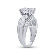 Load image into Gallery viewer, 10K White Gold Round Diamond Ring 7/8 Cttw - Splendid Jewellery