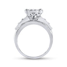 10K White Gold Round Diamond Ring 7/8 Cttw - Splendid Jewellery