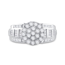 Load image into Gallery viewer, 10K White Gold Round Diamond Ring 7/8 Cttw - Splendid Jewellery