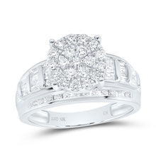 Load image into Gallery viewer, 10K White Gold Round Diamond Ring 7/8 Cttw - Splendid Jewellery