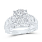 10K White Gold Round Diamond Ring 7/8 Cttw - Splendid Jewellery