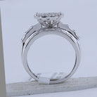 10K White Gold Round Diamond Women's Cluster Bridal Wedding Engagement Ring 2 Cttw - Splendid Jewellery