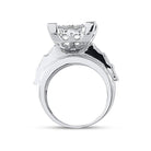 10K White Gold Round Diamond Women's Cluster Bridal Wedding Engagement Ring 3 Cttw - Splendid Jewellery