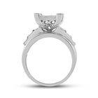 10K White Gold Round Diamond Women's Cluster Bridal Wedding Engagement Ring 7/8 Cttw - Splendid Jewellery