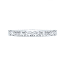 Load image into Gallery viewer, 10K White Gold Round Diamond Women's Illusion Set Band 1/20 Cttw - Splendid Jewellery