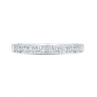 10K White Gold Round Diamond Women's Illusion Set Band 1/20 Cttw - Splendid Jewellery