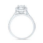 10K White Gold Round Diamond Women's Oval Bridal Wedding Engagement Ring 1/2 Cttw - Splendid Jewellery