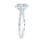 10K White Gold Round Diamond Women's Oval Bridal Wedding Engagement Ring 1/2 Cttw - Splendid Jewellery