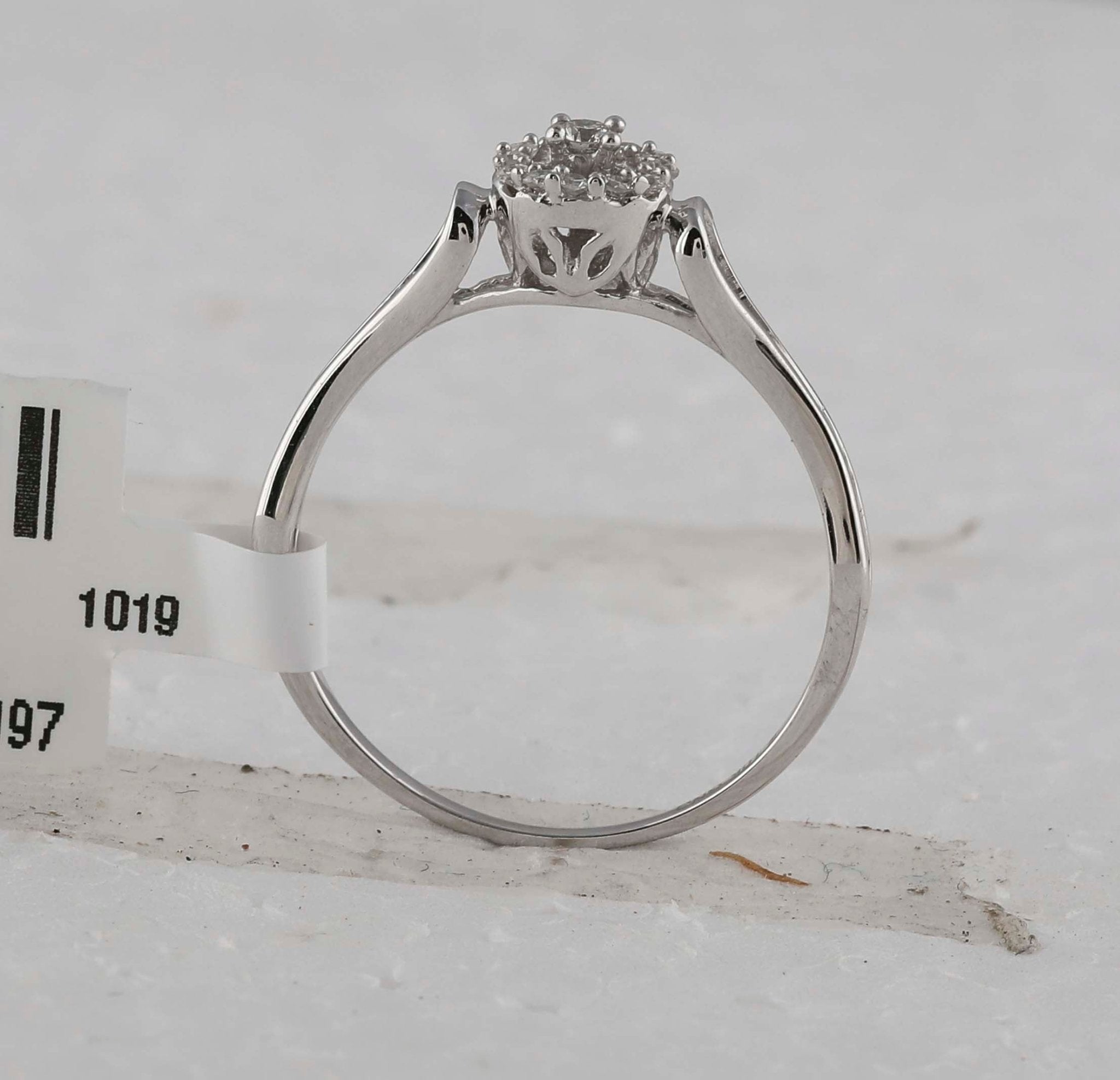 10K White Gold Round Diamond Women's Solitaire Bridal Wedding Engagement Ring 1/10 Cttw - Splendid Jewellery