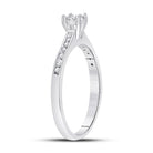 10K White Gold Round Diamond Women's Solitaire Bridal Wedding Engagement Ring 1/10 Cttw - Splendid Jewellery