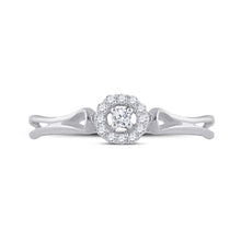 Load image into Gallery viewer, 10K White Gold Round Diamond Women's Solitaire Bridal Wedding Engagement Ring 1/10 Cttw - Splendid Jewellery