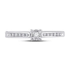 10K White Gold Round Diamond Women's Solitaire Bridal Wedding Engagement Ring 1/10 Cttw - Splendid Jewellery