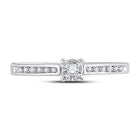 10K White Gold Round Diamond Women's Solitaire Bridal Wedding Engagement Ring 1/10 Cttw - Splendid Jewellery
