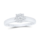 10K White Gold Round Diamond Women's Solitaire Bridal Wedding Engagement Ring 1/5 Cttw - Splendid Jewellery