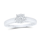 10K White Gold Round Diamond Women's Solitaire Bridal Wedding Engagement Ring 1/5 Cttw - Splendid Jewellery