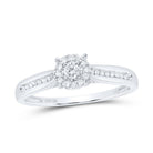 10K White Gold Round Diamond Women's Solitaire Bridal Wedding Engagement Ring 1/6 Cttw - Splendid Jewellery