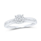 10K White Gold Round Diamond Women's Solitaire Bridal Wedding Engagement Ring 1/6 Cttw - Splendid Jewellery