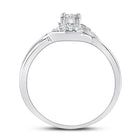 10K White Gold Round Diamond Women's Solitaire Promise Bridal Ring 1/10 Cttw - Splendid Jewellery