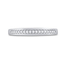 Load image into Gallery viewer, 10K White Gold Round Diamond Women's Wedding Band Ring 1/10 Cttw - Splendid Jewellery