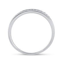 Load image into Gallery viewer, 10K White Gold Round Diamond Women's Wedding Band Ring 1/10 Cttw - Splendid Jewellery