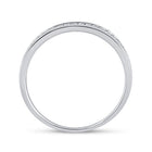 10K White Gold Round Diamond Women's Wedding Band Ring 1/10 Cttw - Splendid Jewellery