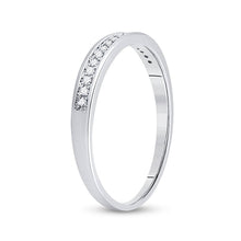 Load image into Gallery viewer, 10K White Gold Round Diamond Women's Wedding Band Ring 1/10 Cttw - Splendid Jewellery