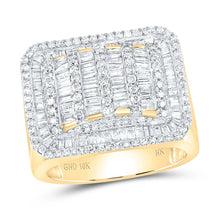 Load image into Gallery viewer, 10K Yellow Gold Baguette Diamond Fashion Mens Ring 2 1/3 Cttw - Splendid Jewellery