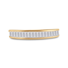 Load image into Gallery viewer, 10K Yellow Gold Baguette Diamond Wedding Anniversary Band 1/2 Cttw - Splendid Jewellery