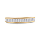 10K Yellow Gold Baguette Diamond Wedding Anniversary Band 1/2 Cttw - Splendid Jewellery
