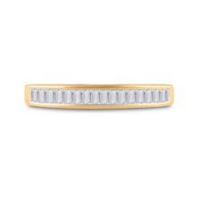 Load image into Gallery viewer, 10K Yellow Gold Baguette Diamond Wedding Band Ring 1/4 Cttw - Splendid Jewellery