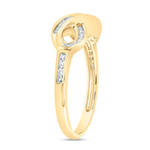 Load image into Gallery viewer, 10K Yellow Gold Baguette Diamond Women's Fashion Infinity Ring 1/5 Cttw - Splendid Jewellery