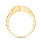 10K Yellow Gold Baguette Diamond Women's Fashion Infinity Ring 1/5 Cttw - Splendid Jewellery