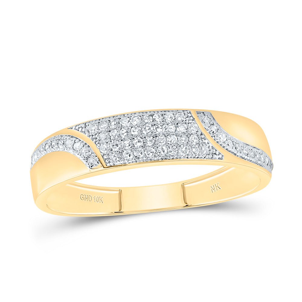 10K Yellow Gold Diamond Ascher Trio Ring Set 5/8 Cttw - Splendid Jewellery