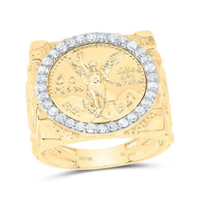 Load image into Gallery viewer, 10K Yellow Gold Diamond Centenario Men's Ring 5/8 Cttw - Splendid Jewellery